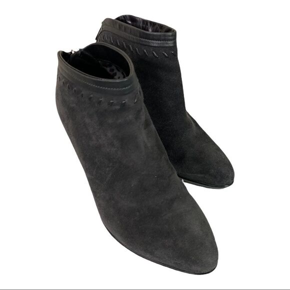 #139 AQUATALIA RILEY charcoal heeled ankle boots - Picture 2 of 9